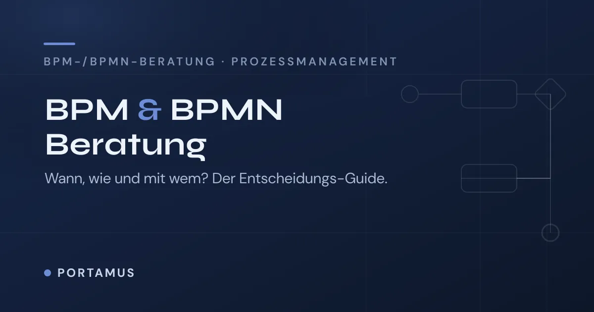 BPM-/BPMN-Beratung: Wann, wie und mit wem?