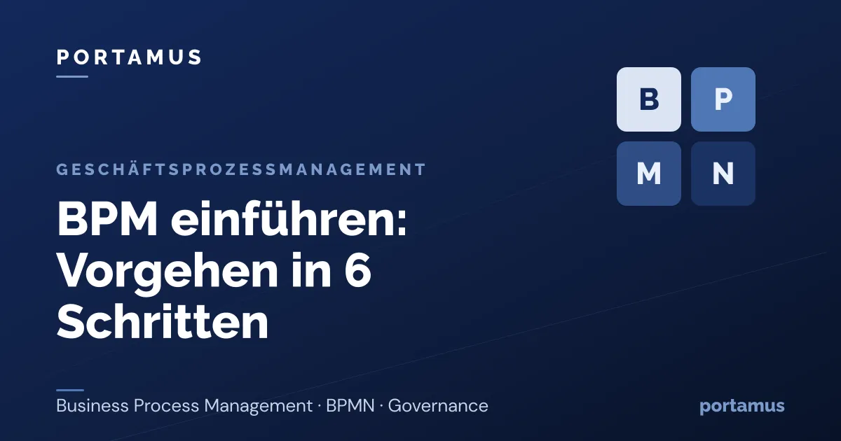 BPM einführen: Vorgehen in 6 Schritten