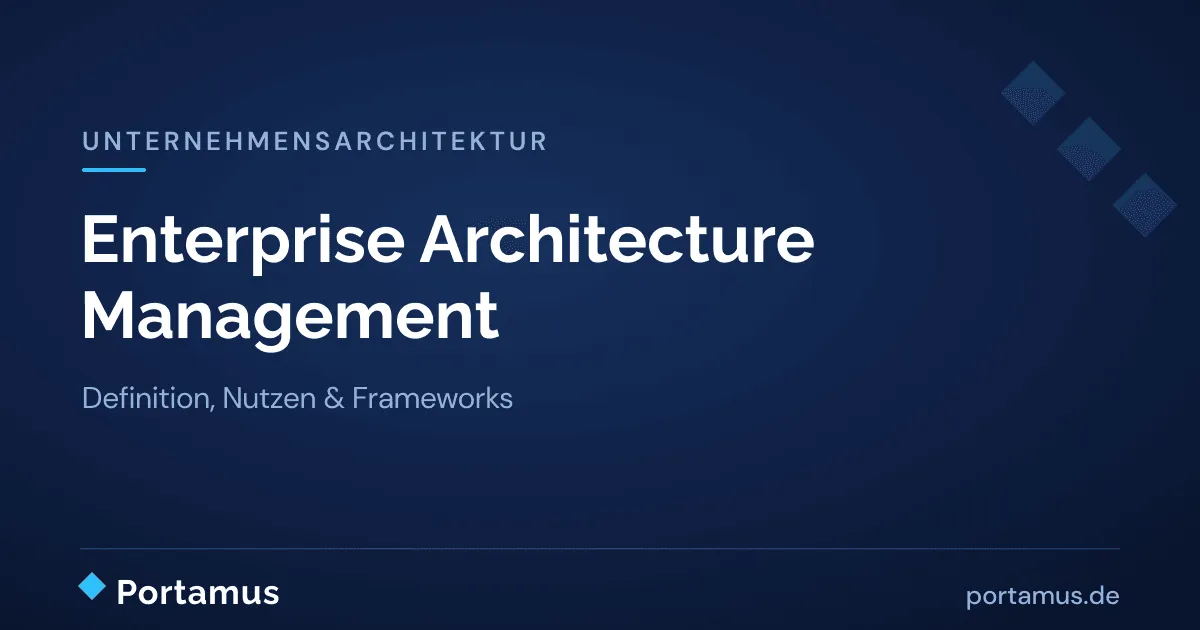 Was ist Enterprise Architecture Management (EAM)? Definition, Nutzen & Frameworks